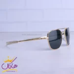 عینک آفتابی مردانه فریم خلبانی طلایی AO 56/1 - Image 4