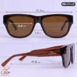 عینک اورجینال قهوه ای بالنسیاگا balenciaga | BB 0211 - Image 2