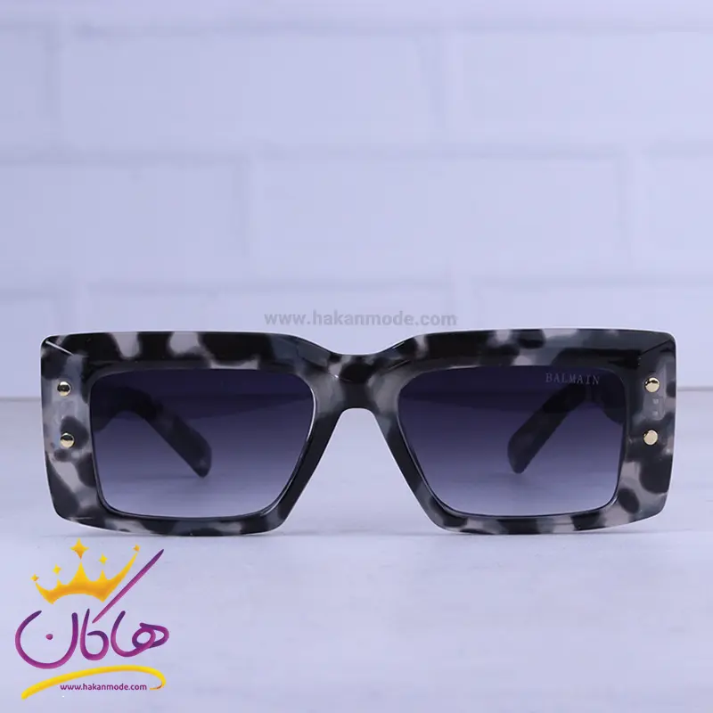 Balmain-highcopy-sunglasses-code-27116.51.webp عینک آفتابی بالمین زنانه فریم هاوانا مستطیل 27116/5 - Image 1