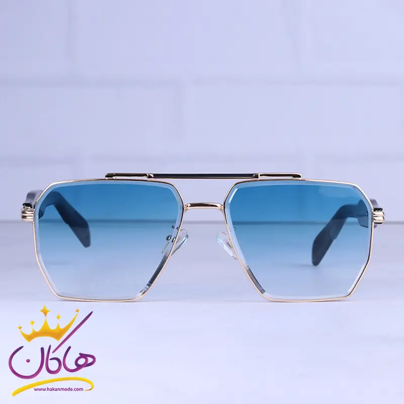Balmain-highcopy-sunglasses-code-5G67.11.webp عینک آفتابی میباخ شیشه آبی فریم مربع 5G67/1 - Image 1