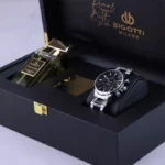 ساعت مچی بیگوتی مردانه فلزی صفحه مشکی BG.1.10403/1 همراه با ادکلن - Image 2