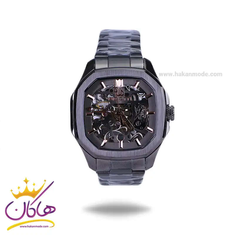 Bigotti-watch-code-BG.1.10596.51.webp ساعت مچی بیگوتی مردانه فلزی اتوماتیک مشکی BG.1.10596/5 - Image 1