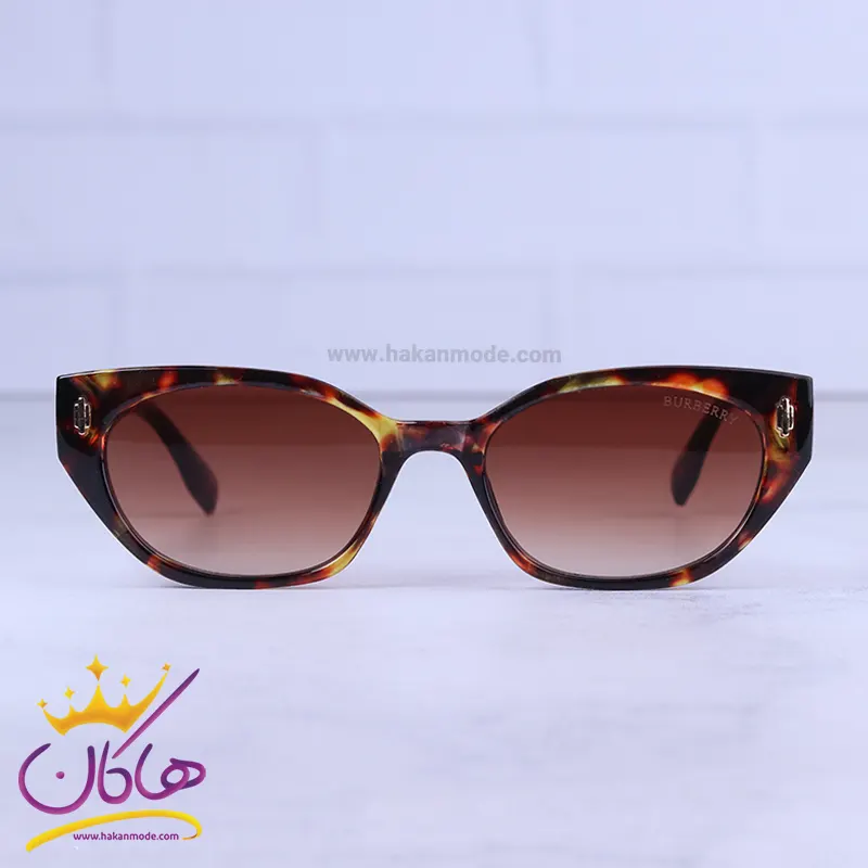 Burberry-highcopy-sunglasses-code-10785.31.webp عینک آفتابی باربری زنانه فریم پلنگی 10785/3 - Image 1