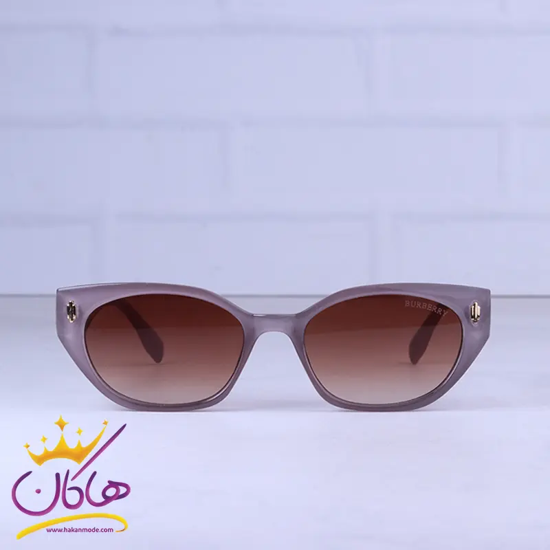 Burberry-highcopy-sunglasses-code-10785.61.webp عینک آفتابی باربری زنانه فریم گربه ای بنفش 10785/6 - Image 1