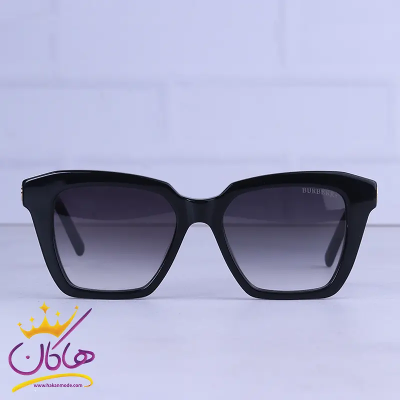 Burberry-sunglasses-code-BE2467.11.webp عینک آفتابی باربری زنانه فریم مربع مشکی استیت BE 2467/1 - Image 1