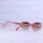 عینک آفتابی بولگاری زنانه فریم گربه ای صورتی استیت BV 1805/3 - Image 3