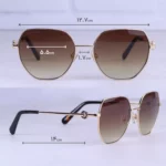 عینک آفتابی بولگاری زنانه فریم فلزی پروانه ای BV40035/2 - Image 2
