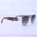 عینک آفتابی بولگاری زنانه فریم پروانه ای نقره ای BV 50002/5 - Image 4
