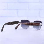 عینک آفتابی بولگاری زنانه فریم پروانه ای نقره ای BV 50002/5 - Image 3