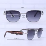 عینک آفتابی بولگاری زنانه فریم پروانه ای نقره ای BV 50002/5 - Image 2