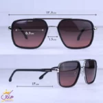 عینک آفتابی مردانه کررا مشکی شیشه قهوه ای TAP 066/2 - Image 2