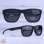 عینک آفتابی کررا مردانه فریم مشکی مات پلاریزه D2454P/1 - Image 2