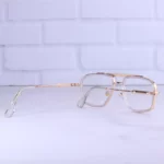 عینک مردانه کارتیر فشن فریم طلایی شفاف 5G222/2 - Image 3