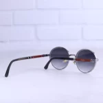دسته عینک آفتابی کارتیر فریم گرد نقره ای 78002/2