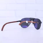 عینک آفتابی مردانه کارتیر خلبانی دسته چوبی CA 130b/1 - Image 3