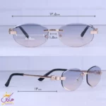 عینک آفتابی کارتیر زنانه فلزی بدون فریم C 004/2 - Image 2