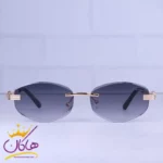 عینک آفتابی کارتیر زنانه بدون فریم فلزی طلایی C 004/4