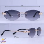 عینک آفتابی کارتیر زنانه بدون فریم فلزی طلایی C 004/4 - Image 2