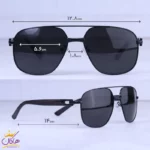 عینک آفتابی مردانه کارتیر مشکی خلبانی CR 002/2 - Image 2