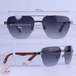 عینک آفتابی مردانه کارتیر نیم فریم خلبانی CT 02835/1 - Image 2
