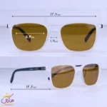 عینک آفتابی کارتیر مردانه فریم سفید پلاریزه P3302/5 - Image 2