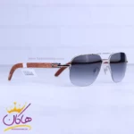 عینک آفتابی کارتیر نیم فریم دسته چوبی t8200767/1 - Image 3