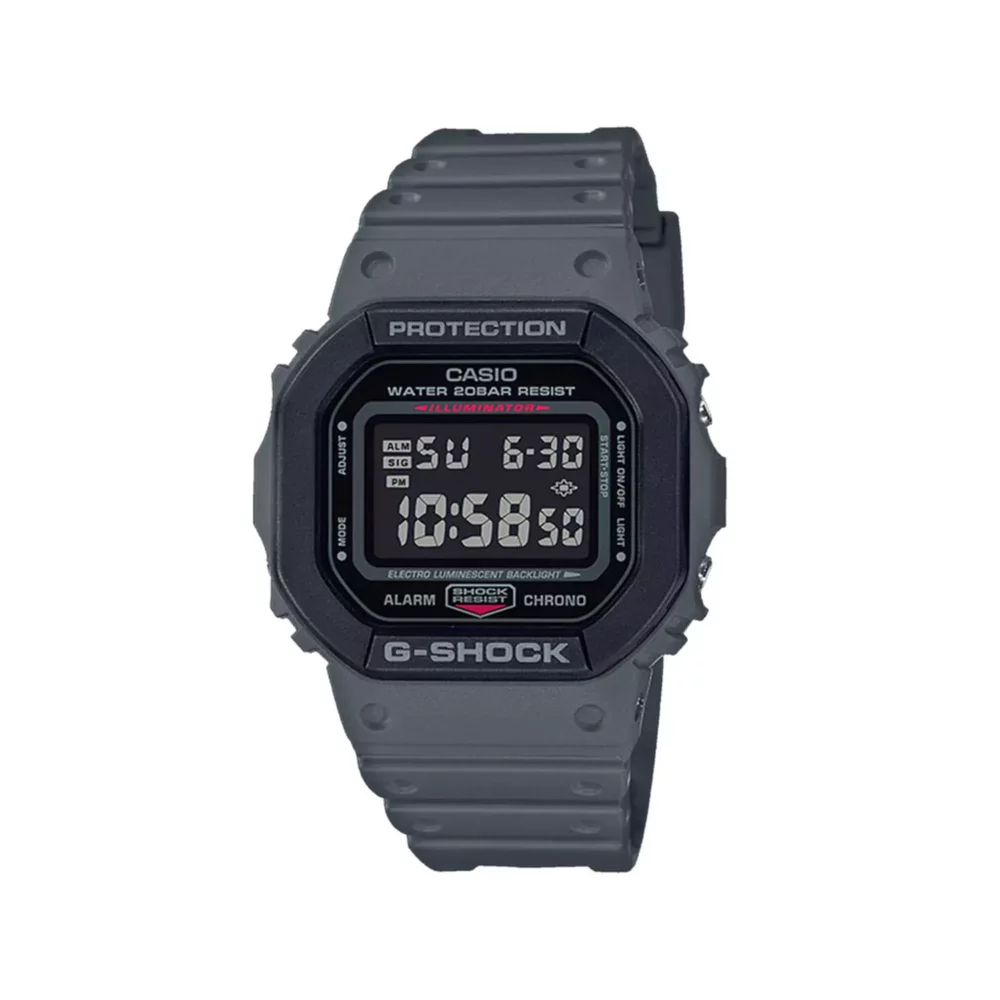 ساعت مچی کاسیو جی شاک رابر طوسی دیجیتال DW-5610SU-8DR