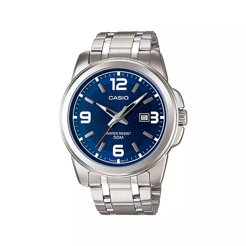 Casio-Watch-Code-MTP-1314D-2AVDF1-1.webp ساعت مچی کاسیو مردانه صفحه سرمه ای MTP-1314D-2AVDF - Image 1