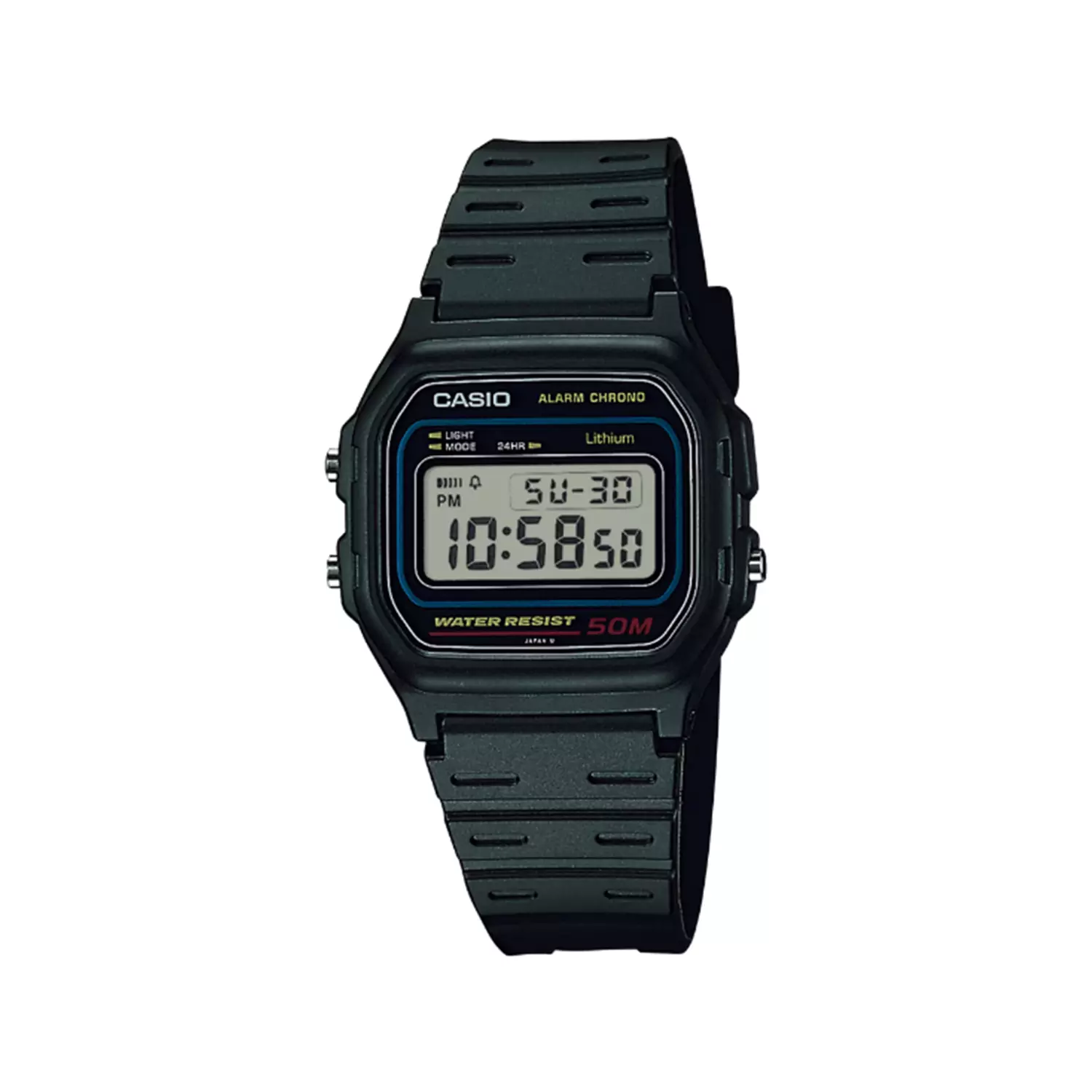 Casio-Watch-Code-W-59-1VQD1-1.webp ساعت مچی کاسیو مردانه بند رابر مشکی دیجیتالی W-59-1VQD - Image 1