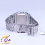 ساعت مچی کاسیو مردانه فلزی نقره ای دیجیتالی A500WA-1DF - Image 3