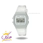 ساعت کاسیو زنانه بند شیشه ای دیجیتال F-91WS-7DF