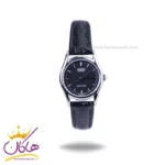 ساعت مچی کاسیو زنانه بند چرم قاب نقره ای LTP-1094E-1ARDF