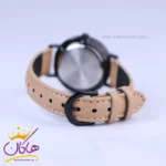 ساعت عقربه ای کاسیو زنانه بند چرم کرمی صفحه مشکی LTP-VT02BL-1AUDF - Image 2