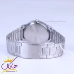 ساعت مچی کاسیو مردانه فلزی نقره ای صفحه مشکی MTP-V002D-1BUDF - Image 2