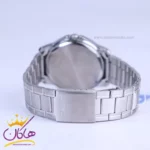 ساعت مچی کاسیو مردانه فلزی نقره ای صفحه مشکی MTP-V004D-1BUDF - Image 2