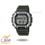 ساعت کاسیو مردانه بند رابر سبز دیجیتال MWD-110H-3AVDF