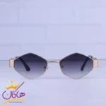 عینک آفتابی سلین زنانه فریم چندضلعی طلایی 2382/1
