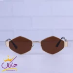 عینک آفتابی سلین زنانه فریم چندضلعی قهوه ای 2382/2
