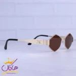 عینک آفتابی سلین زنانه فریم چندضلعی قهوه ای 2382/2 - Image 3