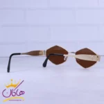 عینک آفتابی سلین زنانه فریم چندضلعی قهوه ای 2382/2 - Image 4