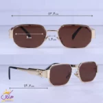 عینک آفتابی سلین زنانه طلایی شیشه قهوه ای 4S235/1 - Image 2