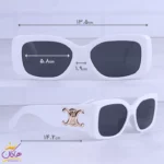 عینک آفتابی سلین زنانه فریم مستطیل سفید 4S282/1 - Image 2