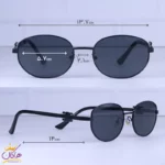 عینک آفتابی سلین زنانه فریم فلزی مشکی CL 40069/1 - Image 2