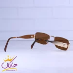 عینک آفتابی سلین زنانه فریم مستطیل طلایی S 003/1 - Image 3