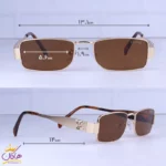 عینک آفتابی سلین زنانه فریم مستطیل طلایی S 003/1 - Image 2