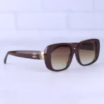 عینک آفتابی زنانه شنل فریم مستطیل قهوه ای CH3479/1 - Image 4
