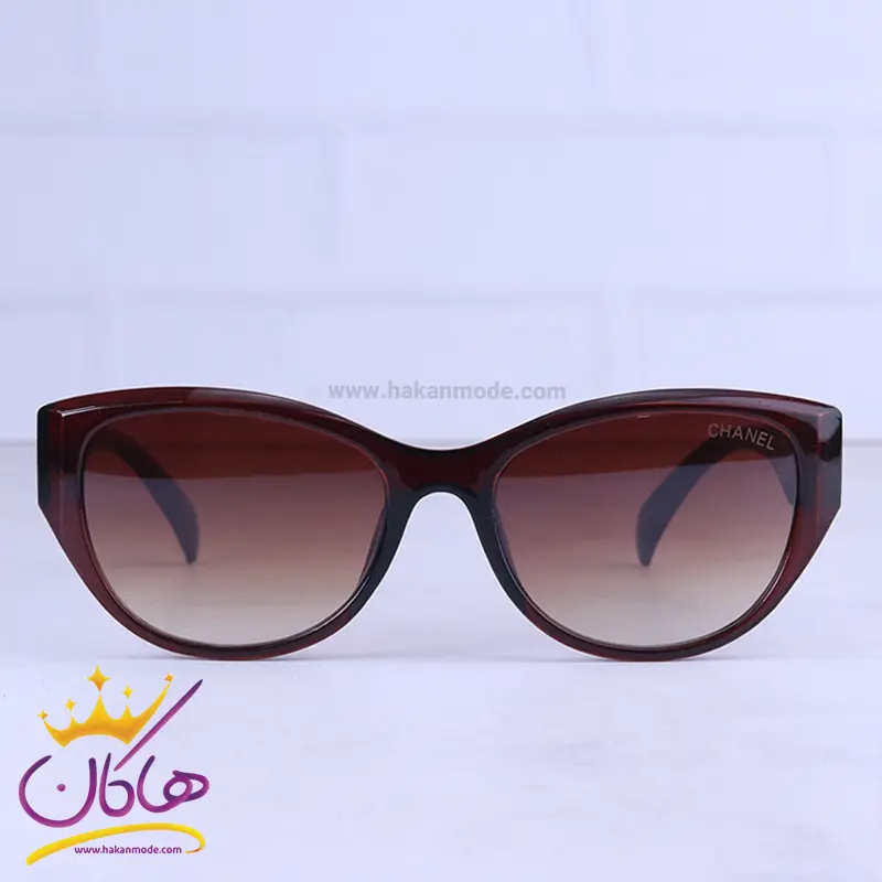 Chanel-highcopy-sunglasses-code-9704.31-1.webp عینک آفتابی شنل زنانه فریم گربه ای قهوه ای 9704/2 - Image 1