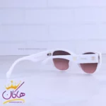عینک آفتابی شنل زنانه فریم گربه ای سفید 9704/3 - Image 3