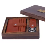 ست کیف جاکارتی و جاکلیدی چرم چرمسال کد 020
