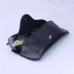 ست چرمی مردانه با کیف کتی و عینک و جاکلیدی چرمسال مشکی 180/1 - Image 5